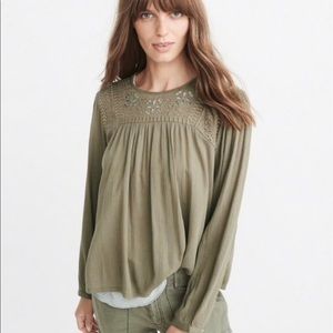 Abercrombie Peasant Blouse